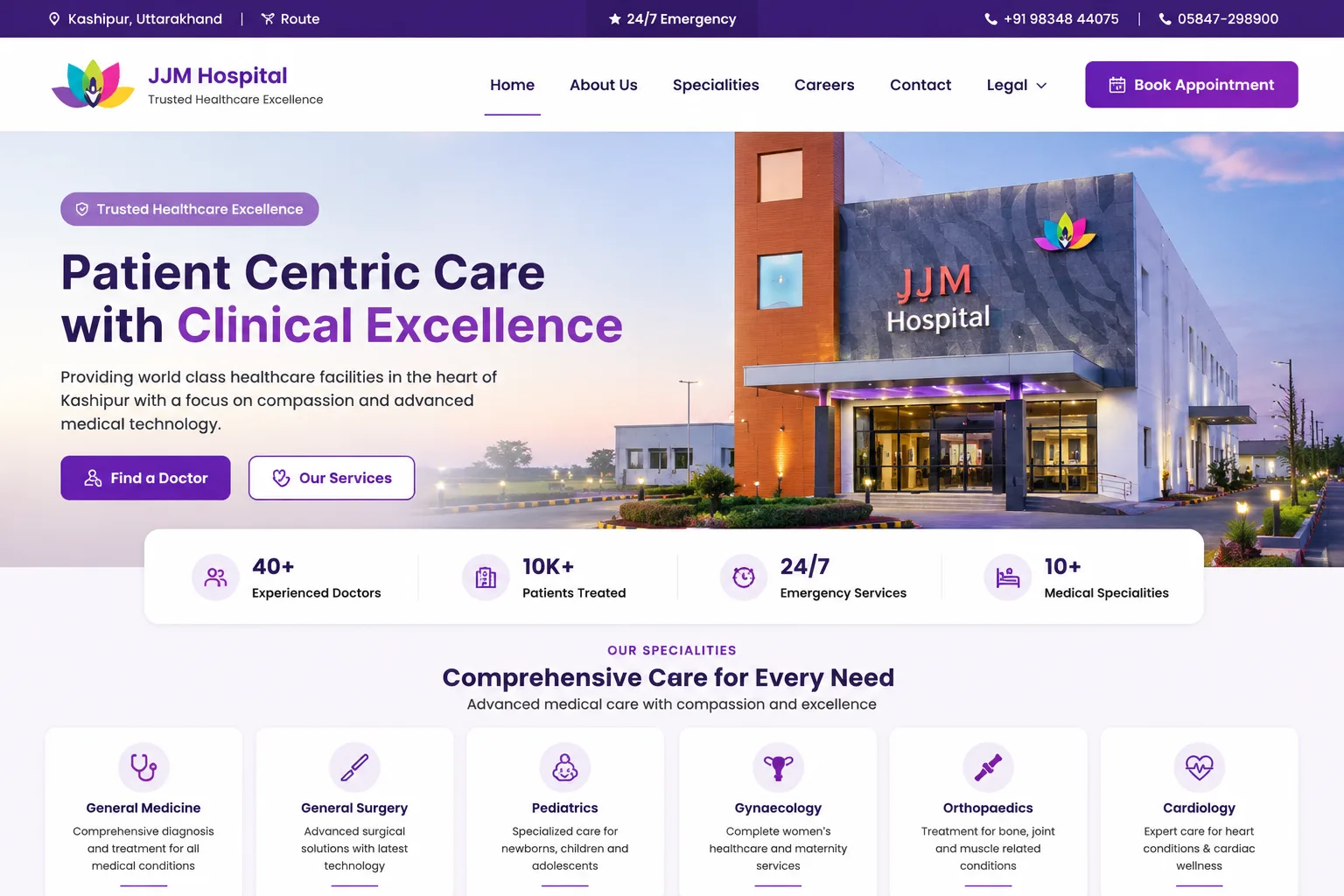 JJM Hospital Website